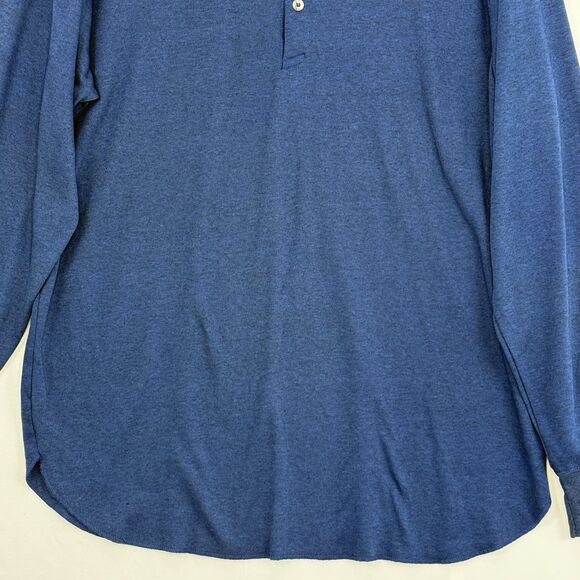 VINTAGE Munsingwear Shirt Men XL Blue Henley Base Layer Thermal 80s - Picture 5 of 16